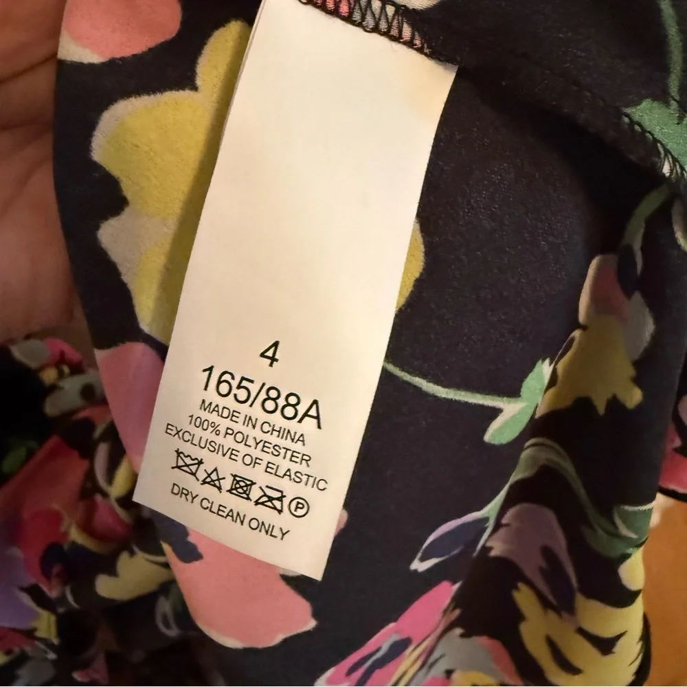 NWT Kate Spade Black Floral Sleeveless Maxi Dress Size 4